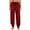 Red, variant on Erwazi Plaid Pants for Women Casual Elastic Waisted Drawstring Pants Sleep Lounge Joggers, Red, L