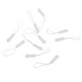 thumbnail image 1 of AMLESO 10Pcs Plastic Zipper Pull Cord Zip Puller Slider for Clothes Bags White, 1 of 8
