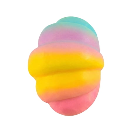 Squeeze s Squeeze Foam Sensory Squeeze 3X2 In Slow Rebound Stress Reduction Relaxation Easing Multi-Color Gradient 1 Pc Squeeze Bread