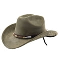 thumbnail image 3 of Western Style Cowboy Hat with Curved Brim for Outdoor Travel Riding and Everyday Casual Wear, 3 of 3