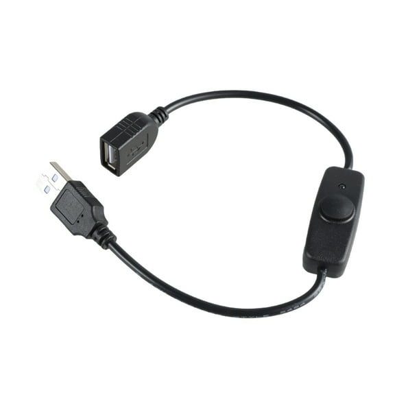 USB Extension Cable with Power Indicator Light Switches Support 5V2A Charging