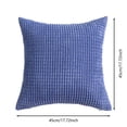 thumbnail image 2 of Funda de almohada 45 x 45 cm para sofá cama de salón, decoración del hogar, cuadrada, de pana suave, 2 of 3