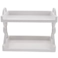 thumbnail image 5 of Troglfold desk shelf Desktop Double-layer Storage Rack White,9.45"X5.71"X7.68", 5 of 10