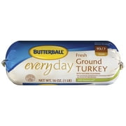 Butterball Everyday Fresh All Natural Ground Turkey 16 Oz Wrapper