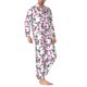 thumbnail image 2 of Balery Orchids Flowers Pijama para Hombre de Dos Piezas con Manga Larga, Conjunto de Dormir y Descanso Suave con Bolsillos-Medium, 2 of 7