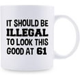 thumbnail image 4 of 61st Birthday Gifts for Men - 1958 Birthday Gifts for Men, 61 Years Old Birthday Gifts Coffee Mug for Dad, Husband, Friend, Brother, Him, Colleague, Coworker - 11oz, 4 of 6