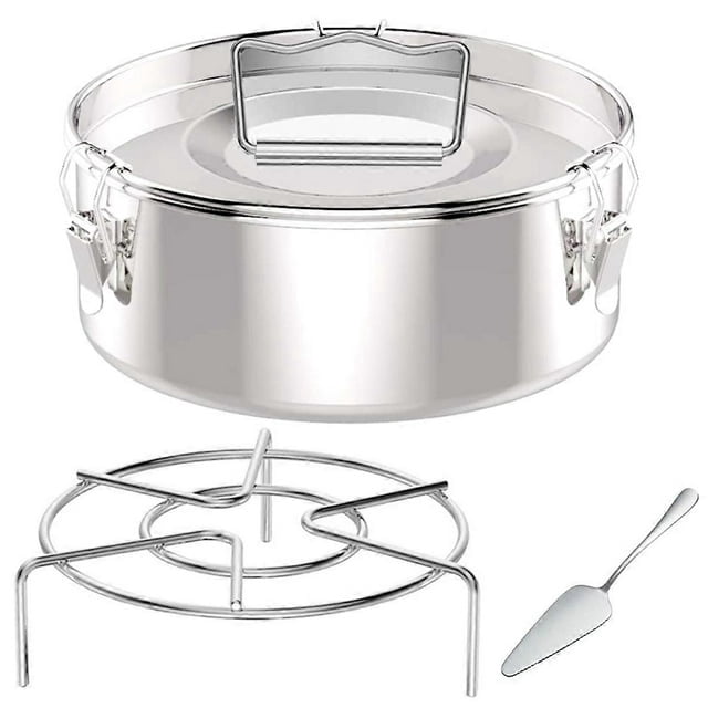 Molde para flaneras, molde de acero inoxidable para flan con tapa