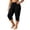 *Black, variant on VBVC Women's Plus Drawstring Loose Capri Joggers , Casual Summer Stretchy Pants For Women , Ladies' Comfy Adjustable Hem Crop Trousers with Pockets, Black , XL-5XL