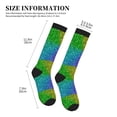 thumbnail image 2 of Picia Colorful Glitter Printed Sports Compression Socks - 15-20mmHg Graduated Compression, High-Performance Soft and Breathable Socks for Men and Women, 2 of 5