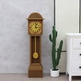 thumbnail image 4 of Miniature Grandfather Clock Model Figurine Furniture for Doll House Enthusiasts and Photographers Scene Setting Props, 4 of 9