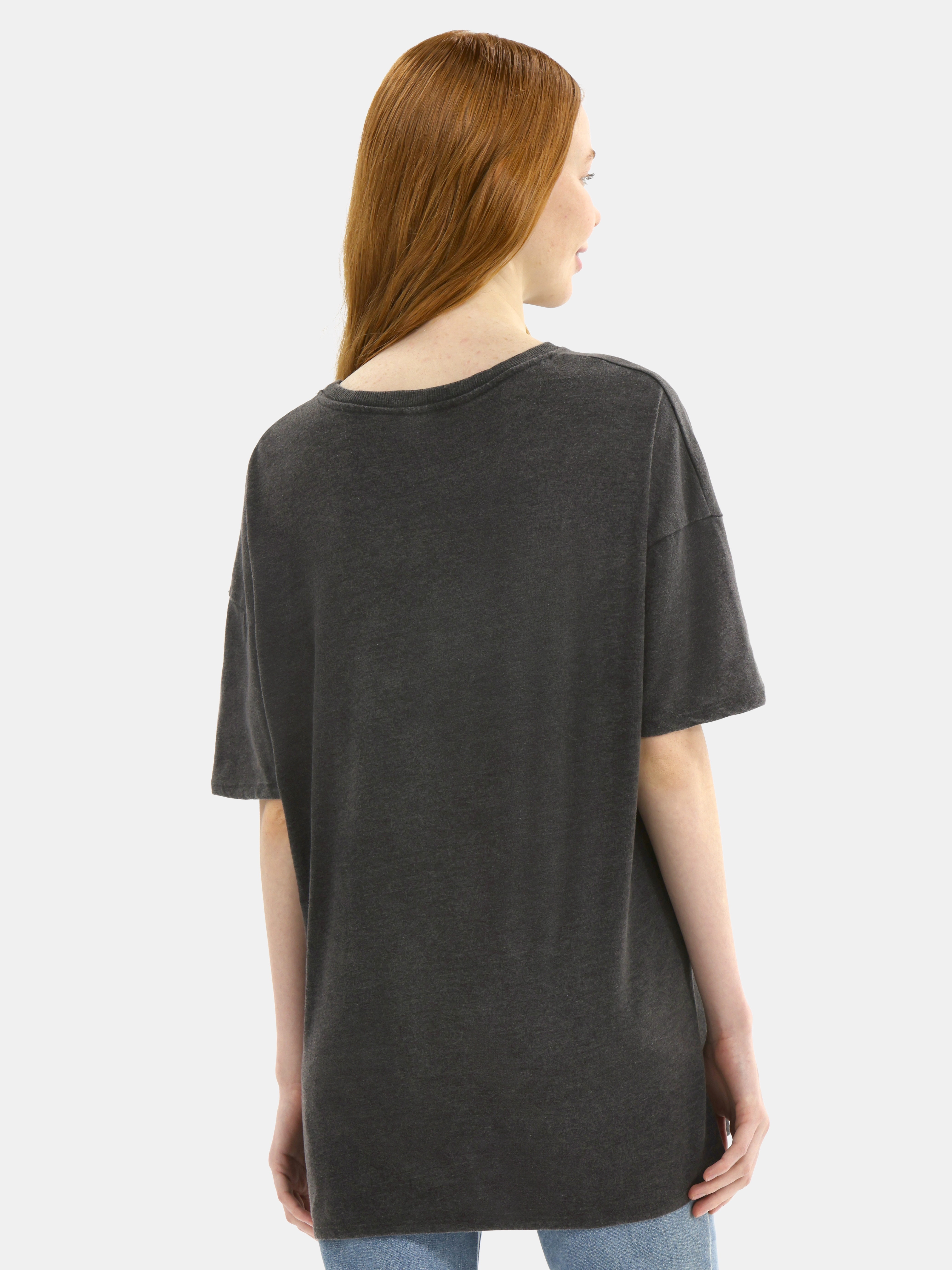 No Boundaries Washed Graphic Boyfriend Tee, Women's