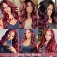 thumbnail image 6 of DOPI Long Copper Red Auburn Wig for Black Women 26 Inch Wavy Wig Natural Looking Synthetic Middle Part Curly Wavy Wig for Daily Party Use Heat Resistant Fiber Wig, 6 of 6