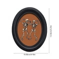 thumbnail image 3 of Roiihwy Halloween Wall Decor, Ghost Framed Dark Ghost Holding Candle Oval Wall Art, Spooky Halloween Oval Walls Decor, Vintage Gothic Canvas Artwork Hanging Decor, 3 of 6