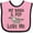 Pink and Black, variant on Inktastic Nana and Pop Love Me Sloth Girls Baby Bib