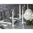 thumbnail image 2 of Bolsius 10 Inch White Taper 7.5 Hr Long Burning Unscented Candles Dripless - Smokeless Table Candle for Wedding, Spa, Party, Home Decoration - Pack of 30, 2 of 7