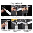 thumbnail image 2 of Celectigo Soap Dispenser for Kitchen Sink, Stainless Steel Pump Head with 300ml Liquid Bottle . Design for Kitchen Bathroom, Easy to Press, No More Refills, 2 of 8
