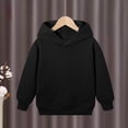 thumbnail image 6 of Gerichy Toddler Girls Boys Hoodie Sweatshirt Kids Solid Color Long Sleeve Pullover Tops with Pocket 3T-14T, 6 of 6