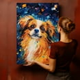 thumbnail image 4 of Tibetan Spaniel Dog Starry Night Van Gogh Wall Art Canvas for Living Room Oil Painting Artwork Landscape Canvas Artwok for Living Room Bedroom Home Decorations Wall Decor Large, 4 of 4
