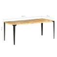 thumbnail image 4 of vidaXL Dining Table 180x90x76 cm Solid Mango Wood, 4 of 5
