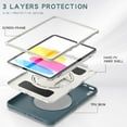 thumbnail image 2 of Allytechgroup Case for Apple iPad 11th Gen 11" 2025/ iPad 10th Gen 10.9" 2022, Build-in Pencil Holder Rotaing Stand Heavy Duty Shockproof Kids Friendly Hand Strap Tablet Cover for iPad 11/ iPad 10, 2 of 9
