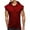 Wine, variant on Men's Sleeveless Solid Color Fitness Sports Drawstring Hooded Vest Top