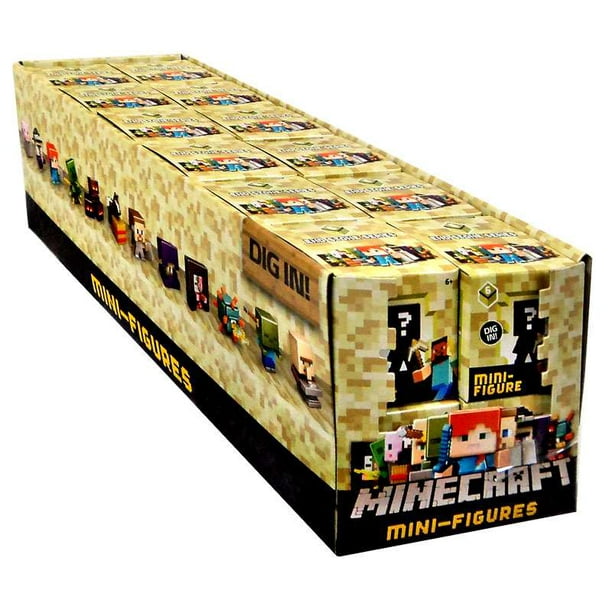 Minecraft End Stone Series 6 Mini Figure Mystery Box 24 Packs Walmart Com Walmart Com