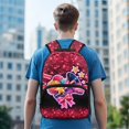 thumbnail image 4 of Binienty Kids School Backpack Cheering Squad Glitter Bookbag for Girls Large Capacity Lightweight Bookbag with Front Pockets Daypack Elementary Middle High School Supplies, 4 of 8