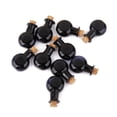 thumbnail image 2 of Collar de los deseos negro con tapones de corcho vacíos pequeños para botellas, viales y frascos de vidrio, 2 of 7