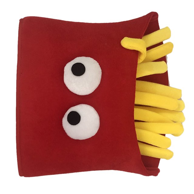 Sombrero De Lujo Con Patatas Fritas Para Halloween, Sombrero De Comida Rápida Con Forma De Patatas Fritas, Accesorio De Disfraz Para Fiesta De Navidad Y Carnaval ANGGREK Fries Shaped Fast Food Hat