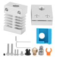 thumbnail image 2 of LHCER Printer Heating Nozzle, Extruder, Aluminium Alloy + Rubber For 3D Printer Printer 3D Printing Office Equipment, 2 of 8