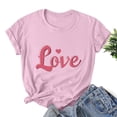thumbnail image 6 of VKOYWKM Valentine's Day Heart T Shirts Romantic Love Graphic Tees Short Sleeve Casual Spring Tops Crew Neck Loose Fit Valentine T-Shirts, 6 of 6