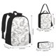 thumbnail image 2 of Fotbe Hand Drawn Rabbit Set Escolar 3 en 1 para Niños - Mochila Duradera con Lonchera Aislante y Estuche para Lápices - Mochila Escolar para Niños y Niñas, 2 of 7