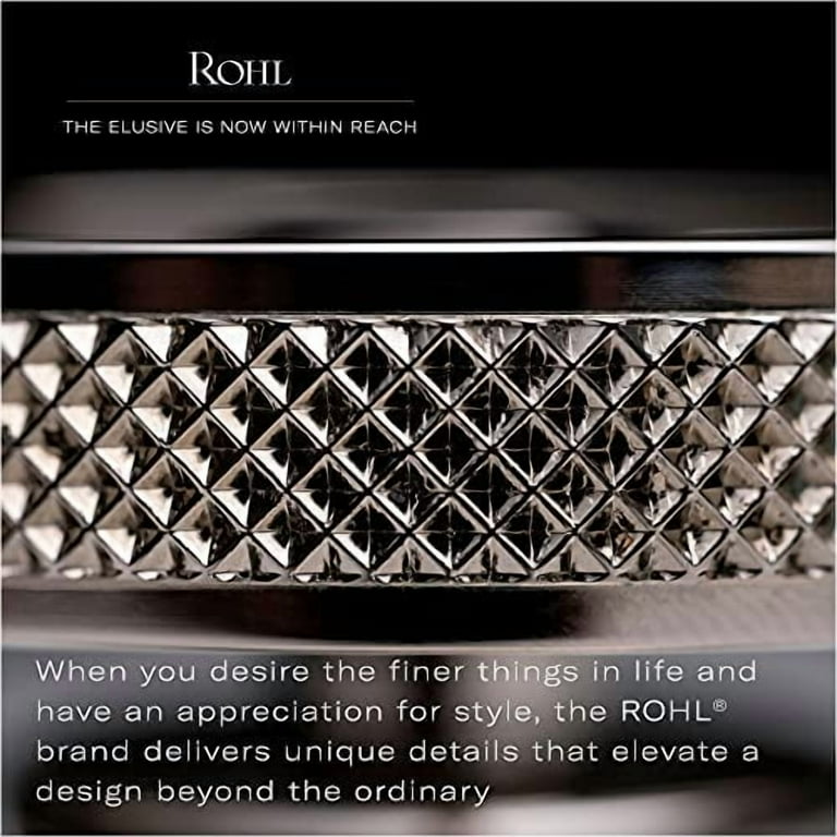 Robinet De Cuisine Mural Rohl Acqui – Pont Chrome Poli – Fabriqué En Italie, 2 Poignées Croisées, Certifié WaterSense