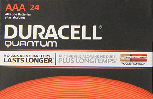Pack of 24, Bulk Packaging Duracell Quantum Alkaline-Manganese Dioxide AAA Battery 1.5V