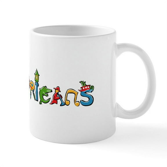 CafePress - New Orleans Mug - 11 oz Ceramic Mug - Novelty Coffee Tea Cup