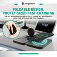 thumbnail image 5 of ChargeWorx 3-in-1 Wireless Charger, Foldable Magnetic Charging Station with 15-Watt Fast Charging, Compatible with iPhone, Samsung, and Other Phones, Smartwatches, and Headphones, Black, 5 of 7