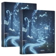 thumbnail image 2 of Books Flying 3 Ring Hardcover Binders 1.5in Round Rings for Letter-Size Folder Paper Organizer Pockets for Office Student Recipe, 2 of 9