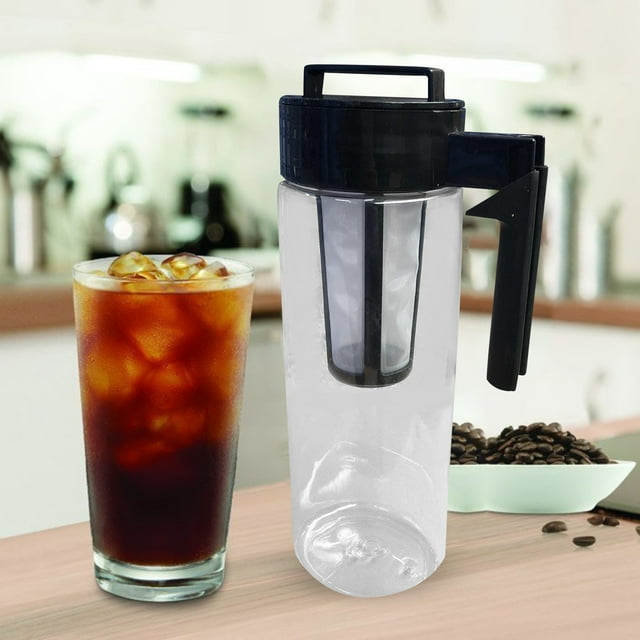 WIFKLSIIPG 900ML/1300ML/2000ML Cold Brew Iced Coffee Maker with Airtight Seal Silicone Handle Coffee Kettle
