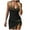 Gold, variant on Luxalzxs Sexy Tankini Swimsuits with Skirt O-Ring String Tankinis 2 Piece Swimwear Color Block Bathing Suits for Women
