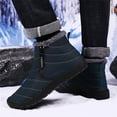 thumbnail image 6 of LASUDRAA Mens Barefoot Winter Boots Water-Resistant Slip-Resistant Hiking Snow Shoes Lightweight Warm Ankle-High Boots, Wide Toe Box,Trails & Everyday Wear, 6 of 8