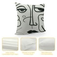 thumbnail image 4 of COMIO  Minimalist Woman Face Line Art Throw Pillow Covers, Pillow Covers  Abstract Face Line Pillowcase, Decorative Pillow Cushion Covers for Couch, Bed, Sofa, Car Seat, Bedroom, Home, 4 of 5