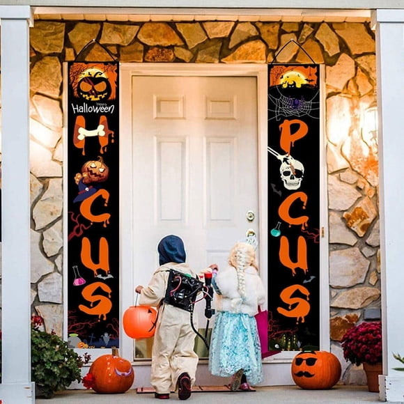 ABPWLY Halloween Curtain Decoration Door Hanging Painting Hanging Flag Decoration Clearance Gifts Canada Days Homen Supplies Home and Kitchen