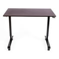 thumbnail image 3 of Luxor 48" Crank Adjustable Stand Up Crank Desk - Dark Walnut Desktop, 3 of 5