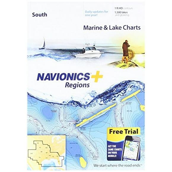 Seawide Distribution Navionics Plus Regions South Marine and Lake Charts on SD/MSD