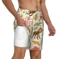 thumbnail image 3 of Gaeub Monkeys in the Jungle Mens Swim Trunks Stretch Beach Shorts Quick Dry for Men Swim Shorts Swimwear with Pockets- X-Large, 3 of 9
