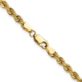 thumbnail image 5 of Auriga Fine Jewelry 14K Yellow Gold 3.8 mm Regular Rope Chain Necklace for Women 20", 5 of 7