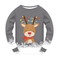 thumbnail image 4 of GCETTIC Girls Christmas Pajamas Set Holiday Pjs for Kids Long Sleeve Sleepwear Grey 4-5 Years, 4 of 4