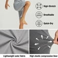 thumbnail image 6 of YUSHOW Mens 2 in 1 Running Workout Shorts Quick Dry Athletic Shorts with Liner and Pockets, 2 Pack, L, 6 of 9