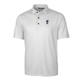 thumbnail image 2 of Men's Cutter & Buck Charcoal Kansas Jayhawks Team Logo Big & Tall Pike Double Dot Print Stretch Polo, 2 of 3