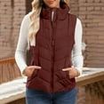 thumbnail image 6 of GigrtiJin Women Puffer Vest Sleeveless Zip up Outerwear Stand Collar Quilted Vest Warm Winter Jacket Coat with Pocket, 6 of 9